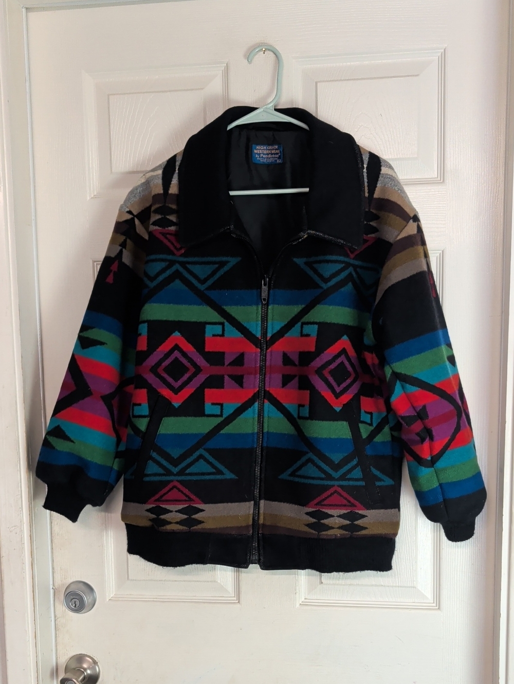 Pendleton high grade wool western wear southwestern Geometric coat Jacket Aztec
